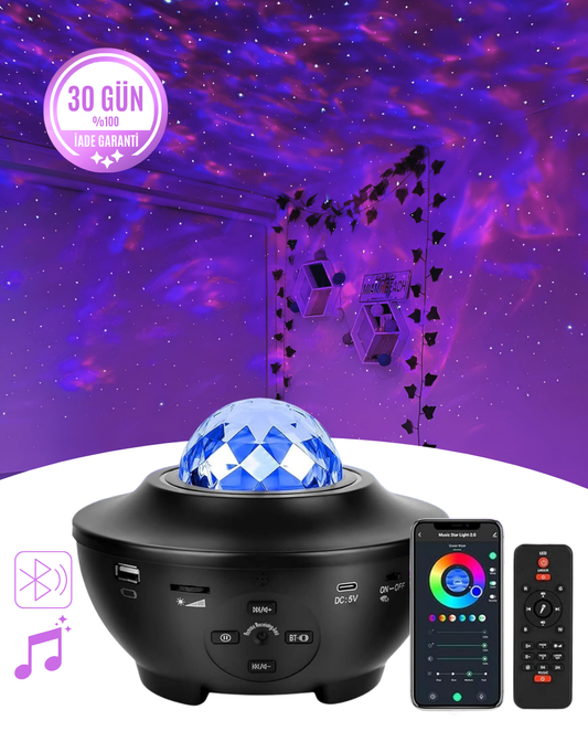 LighUp Gökyüzü Galaxy Projektörü
